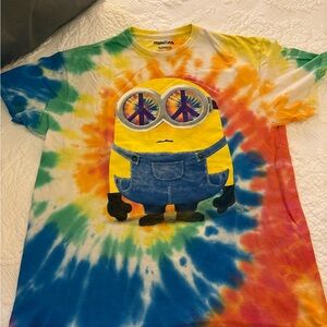 Minions Tie-Dye Short Sleeve Tee - Multicolor